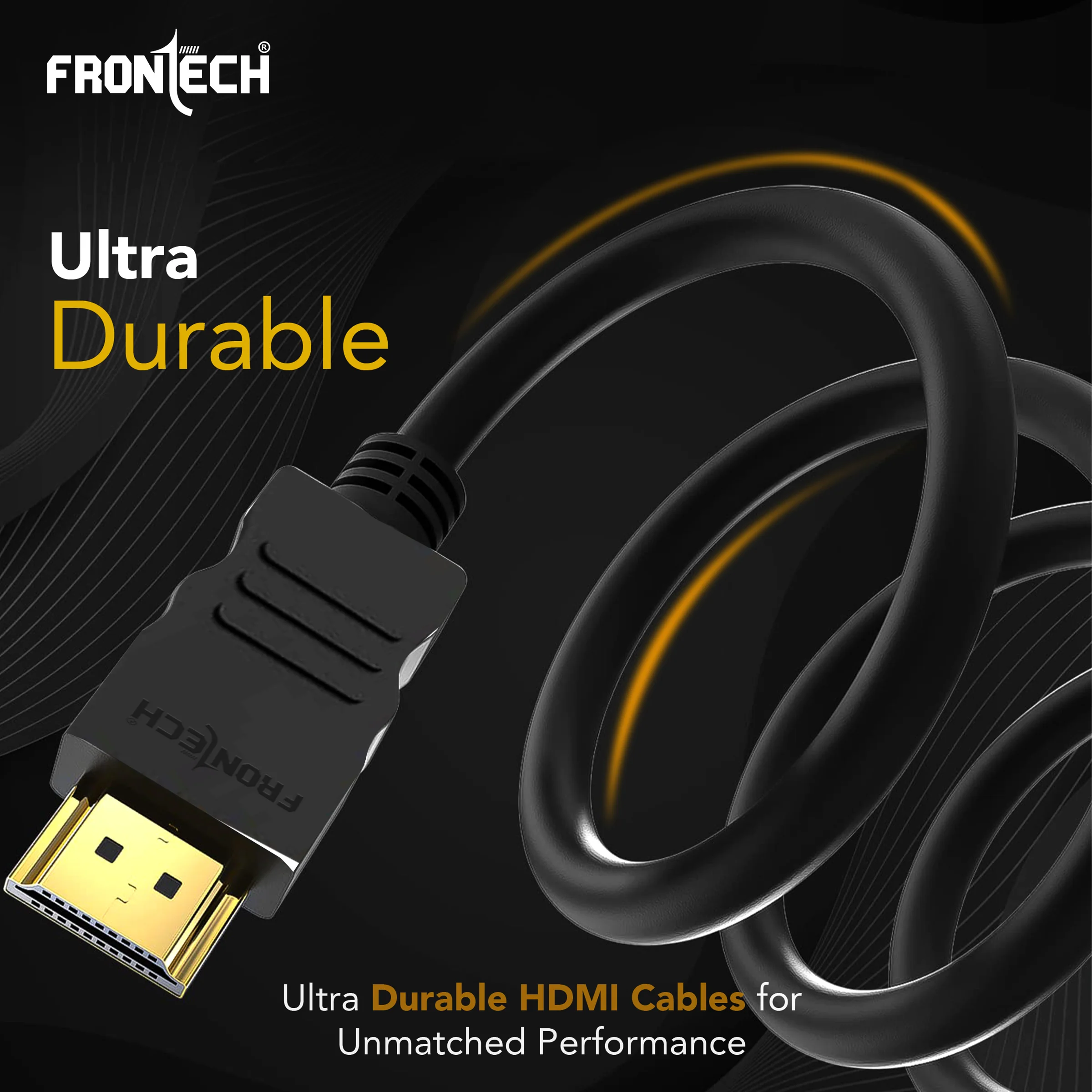 Frontech 1.5M 4K Ultra HD High-Speed HDMI Cable | CCS Core, Dynamic Sound, Gold-Plated Connectors | TV, Monitor, Laptop, PS5/Xbox Compatible | NC-0018 - Image 7