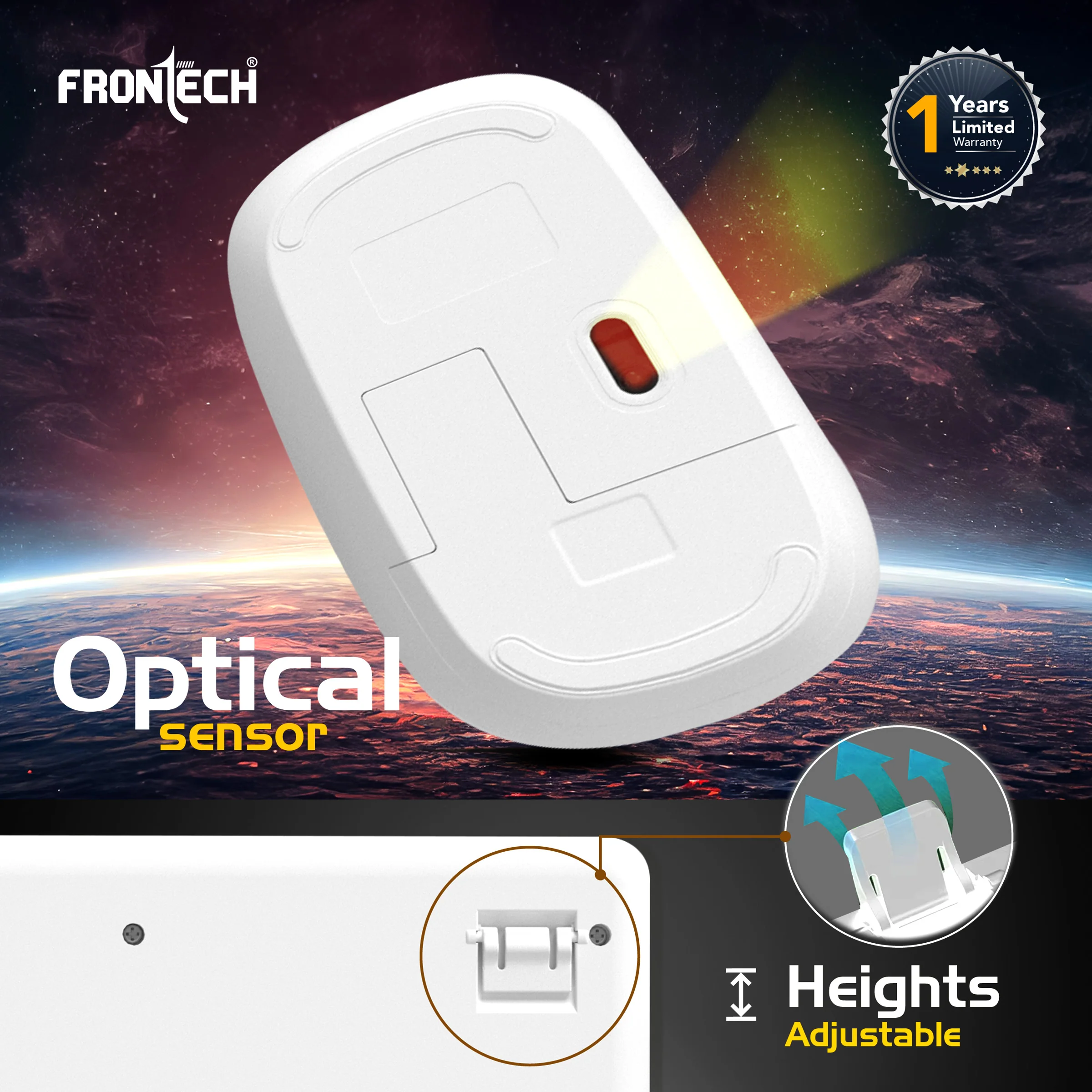 Frontech Wireless Keyboard & Mouse Combo|104 Key Layout|2.4Ghz|1600 DPI|4 button wireless mouse|1 Year Warranty - Image 8