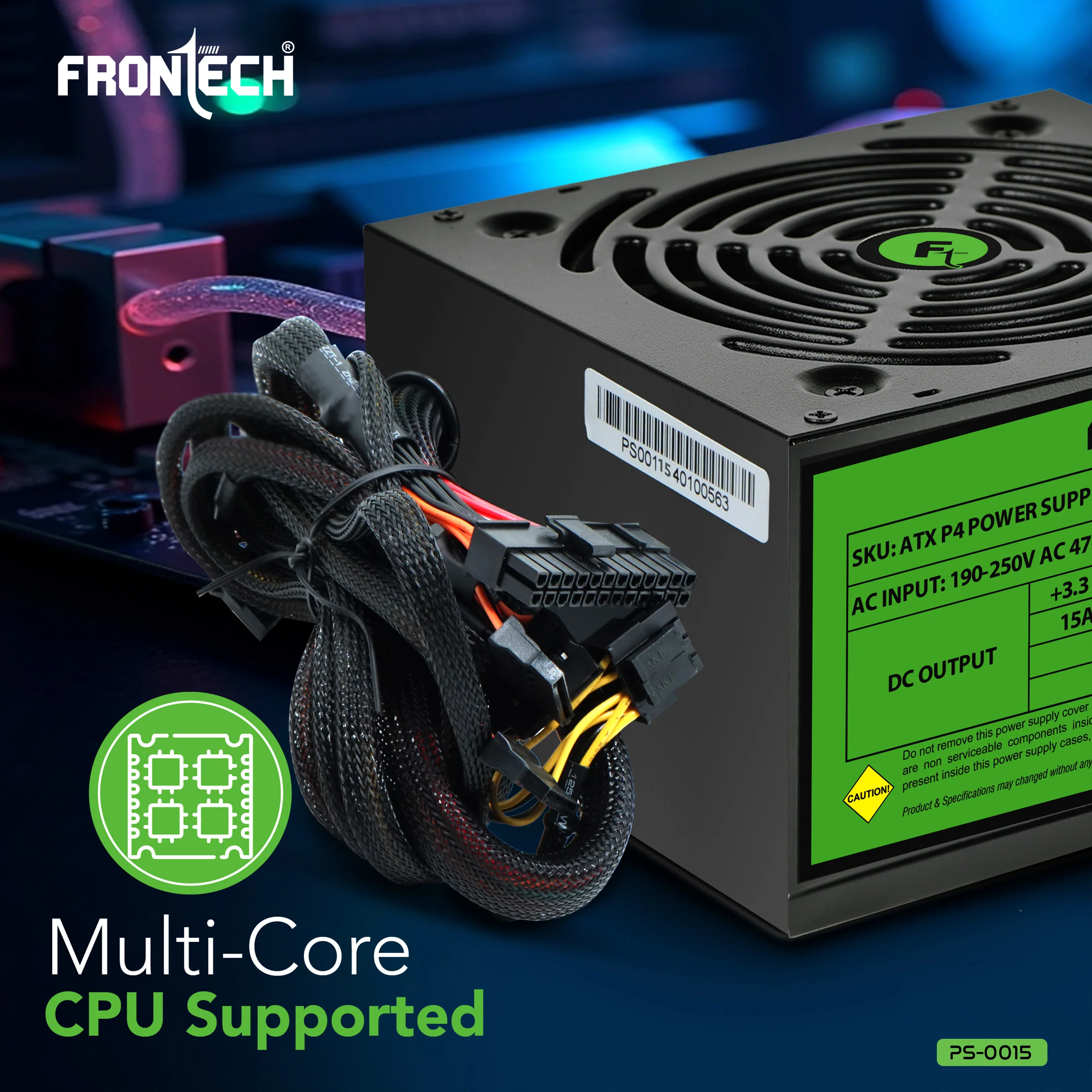 Frontech PRO 1200 PS-0015: High-Performance Power Supply Engineered for Peak Performance and Precision - Image 4