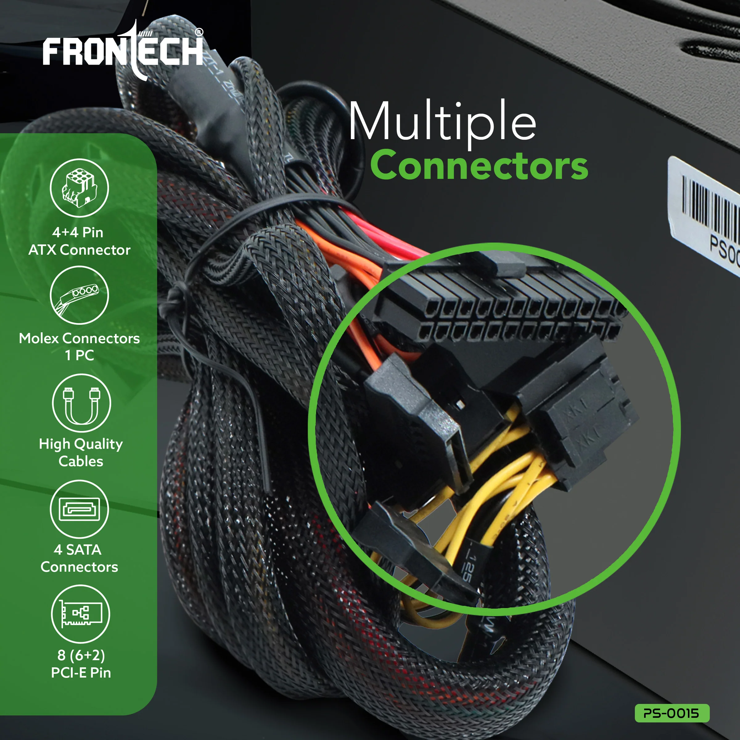 Frontech PRO 1200 PS-0015: High-Performance Power Supply Engineered for Peak Performance and Precision - Image 5