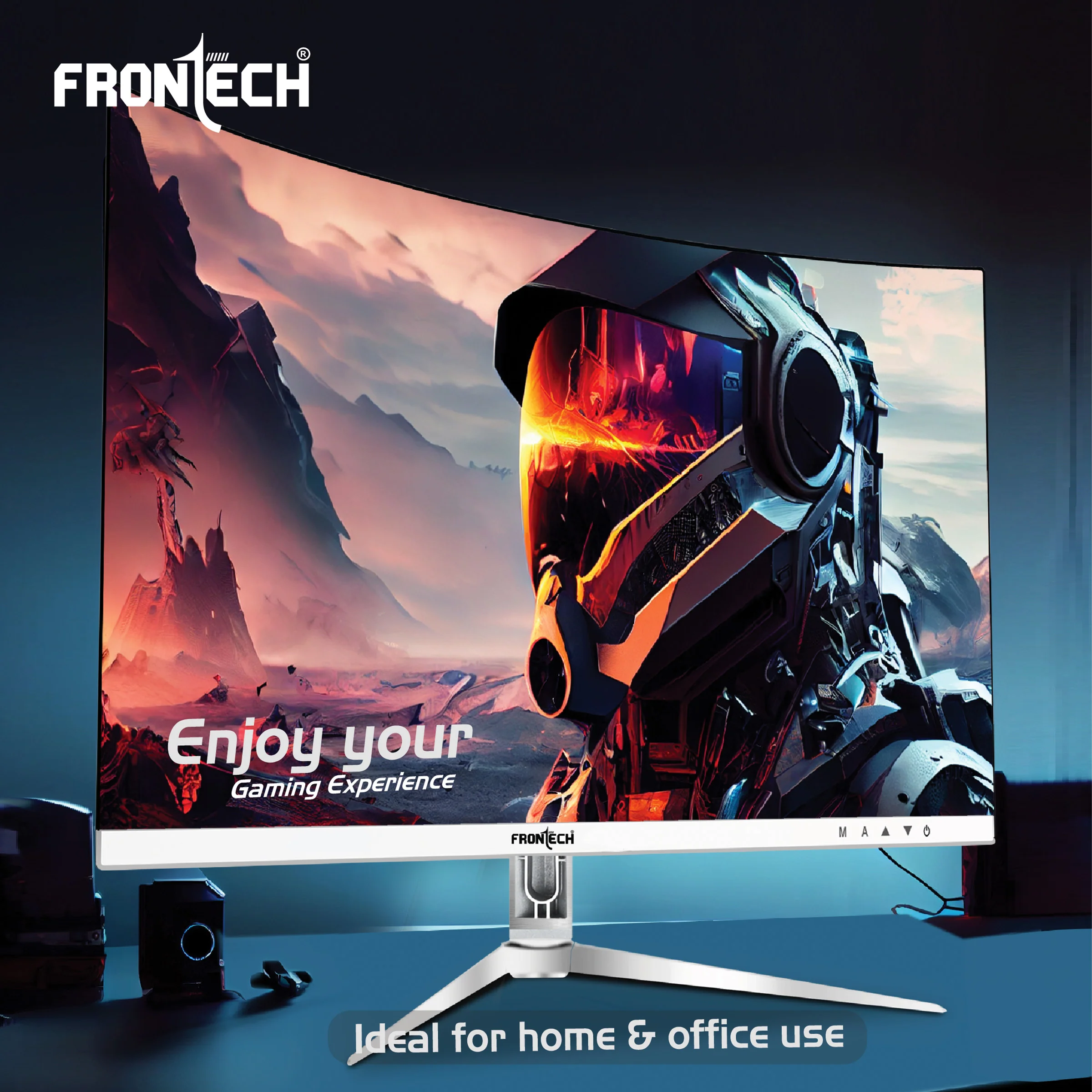Frontech 22 inch Curved LED Monitor | 100Hz | 1920x1080 | Wall Mountable | Frameless | HDMI & VGA | 5ms Response Time | Ultima Series | 3 Years Warranty - Image 7