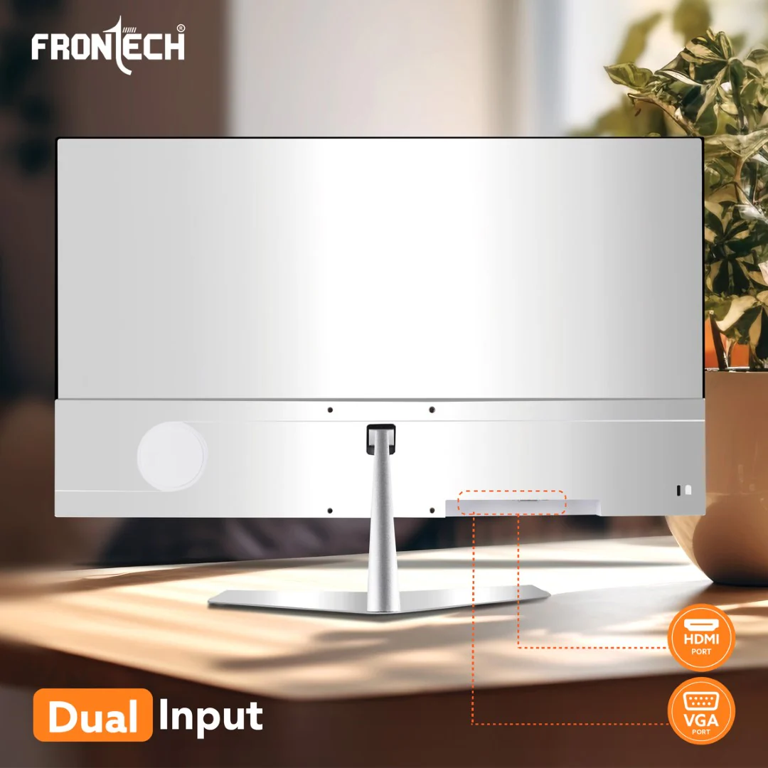Frontech 24 inch LED Monitor | 100Hz | 1920 x 1080 | Wall Mountable | Frameless | HDMI & VGA | 12ms Response Time | Ultima Series | 3 Years Warranty - Image 6