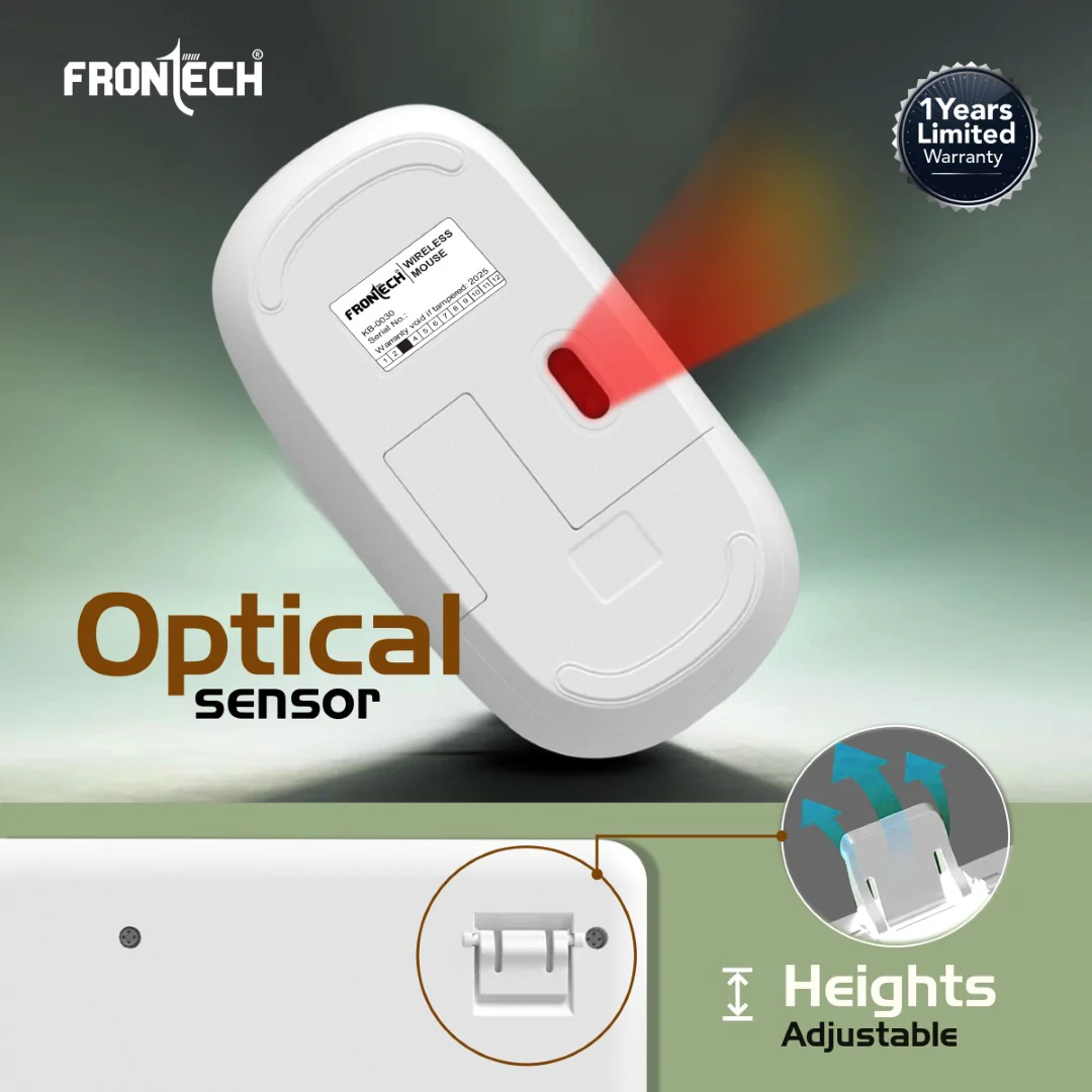 Frontech Wireless Keyboard & Mouse Combo|104 Key Layout|2.4Ghz|1200 DPI|3 button wireless mouse|1 Year Warranty - Image 9
